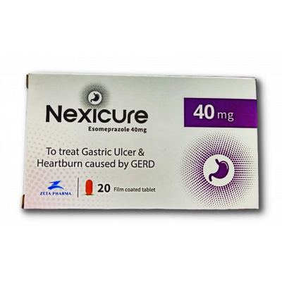 NEXICURE 40 MG ( ESOMEPRAZOLE ) 20 FILM-COATED TABLETS